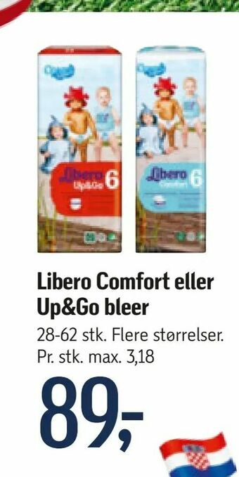 Føtex Libero Comfort eller Up&Go bleer tilbud