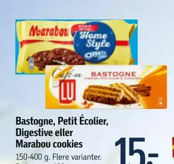 Føtex Bastogne, Petit Écolier, Digestive eller Marabou cookies tilbud