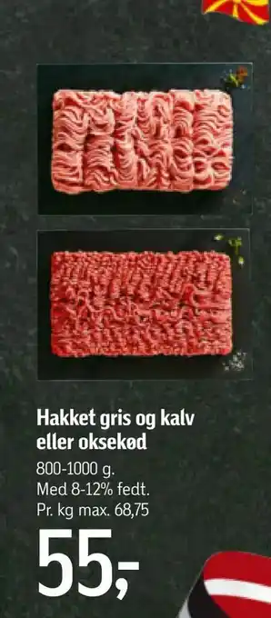 Føtex Hakket gris og kalv eller oksekød tilbud