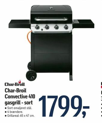Føtex Char-Broil Convective 410 gasgrill - sort tilbud