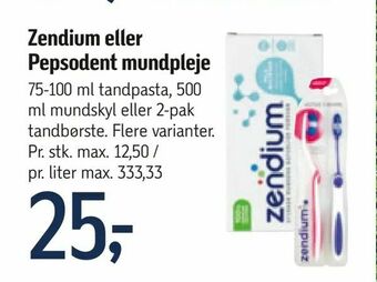Føtex Zendium eller Pepsodent mundpleje tilbud