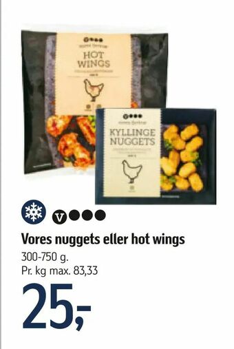 Føtex Vores nuggets eller hot wings tilbud