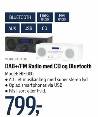 Føtex DAB+/FM Radio med CD og Bluetooth tilbud