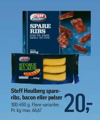 Føtex Steff Houlberg spare ribs, bacon eller pølser tilbud