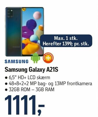 Føtex Samsung Galaxy A21S tilbud