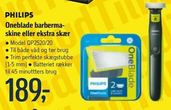 Føtex Oneblade barberma skine eller ekstra skær tilbud