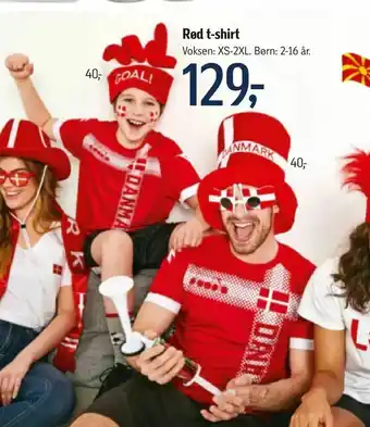 Føtex Rød t-shirt tilbud