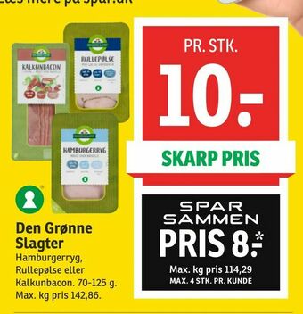 SPAR Den Grønne Slagter tilbud