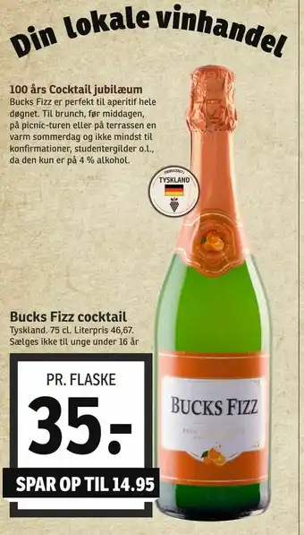 Bucks Fizz cocktail
