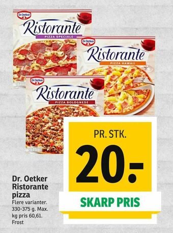 SPAR Dr. Oetker Ristorante pizza tilbud