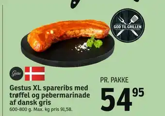 SPAR Gestus XL spareribs med trøffel og pebermarinade af dansk gris tilbud
