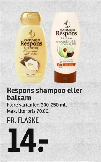 Respons shampoo eller balsam