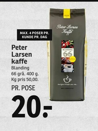 SPAR Peter Larsen kaffe tilbud