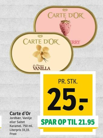 SPAR Carte d'Or tilbud