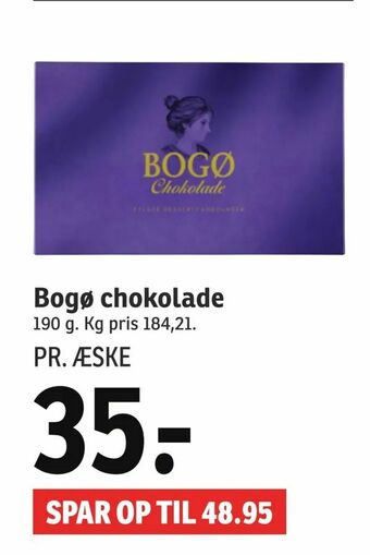 SPAR Bogø chokolade tilbud