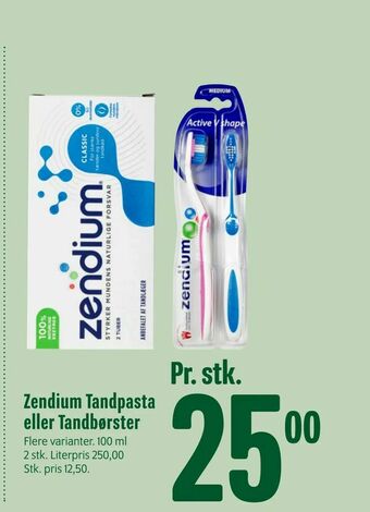 Min Købmand Zendium Tandpasta eller Tandbørster tilbud