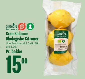 Grøn Balance Økologiske Citroner