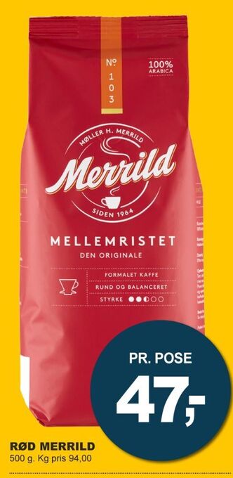 Let-Køb Mellemristet kaffe formalet tilbud