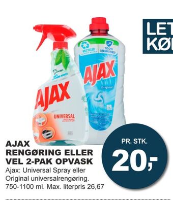 Let-Køb Ajax rengøring - universal tilbud