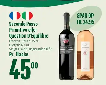 Min Købmand Secondo Passo Primitivo eller Question D'Équilibre tilbud