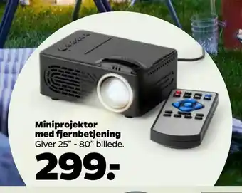 Netto Miniprojektor med fjernbetjening tilbud