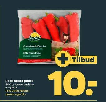 Netto Røde snack pebre tilbud