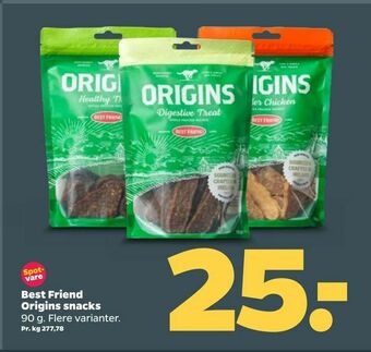 Best Friend Origins snacks