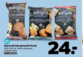 Netto Bakersfrield glutenfri brød tilbud