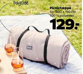 Netto Picnictæppe tilbud