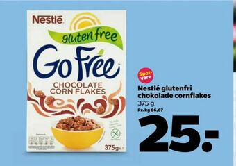 Netto Nestlé glutenfri chokolade cornflakes tilbud