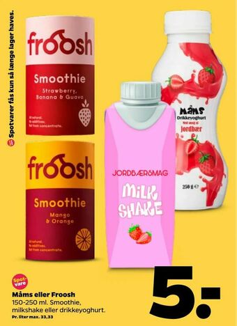 Netto Måms eller Froosh tilbud