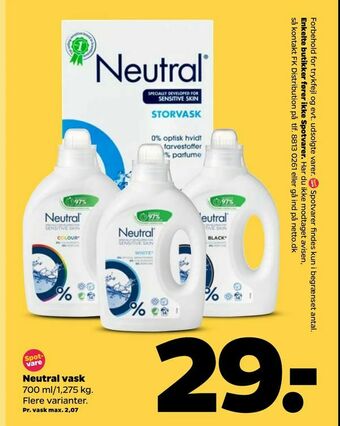 Netto Neutral vask tilbud
