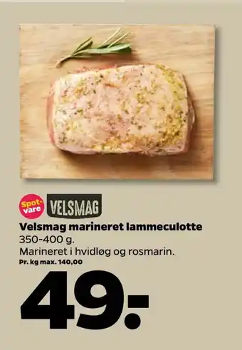 Netto Velsmag marineret lammeculotte tilbud
