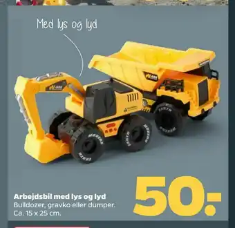 Arbejdsbil med lys og lyd