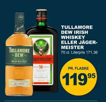 Tullamore dew irish whiskey eller jäger- meister