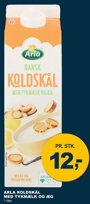 Arla koldskål med tykmælk og æg