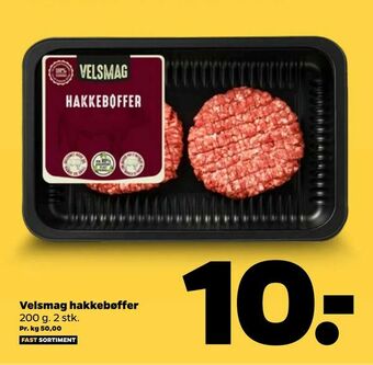 Netto Velsmag hakkebøffer tilbud