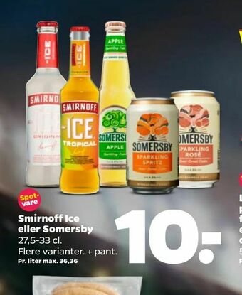 Netto Smirnoff Ice eller Somersby tilbud