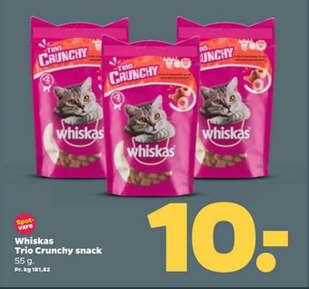 Netto Whiskas Trio Crunchy snack tilbud
