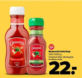 Netto Beauvais ketchup tilbud