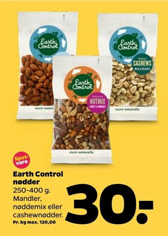 Netto Earth Control nødder tilbud