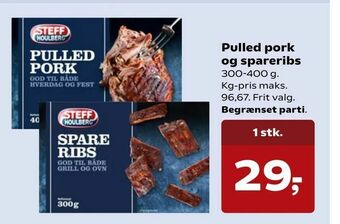 SuperBrugsen Pulled pork og spareribs tilbud