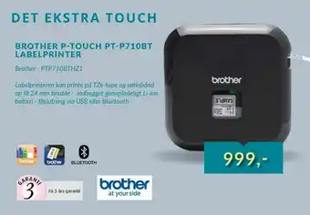 EDB Center Brother p-touch pt-p710bt labelprinter tilbud