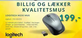 Logitech m235 mus