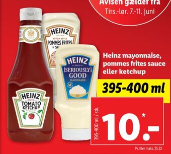 Lidl Heinz ketchup tilbud
