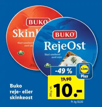 Lidl Buko smelte smøreost rejeost tilbud