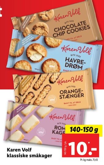 Lidl Karen volf småkager tilbud