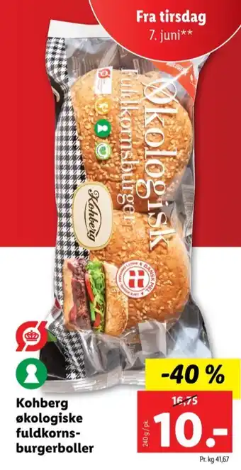 Lidl Kohberg burgerboller tilbud