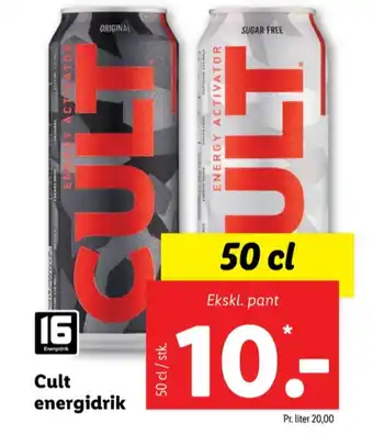 Lidl Energy energidrik tilbud