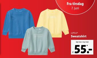 Lidl Lupilu sweatshirt tilbud